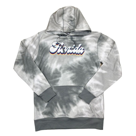 Creative Apparel Concepts Womens Florida Hoodie Tie Dye Size Small Colorful Hood - Picture 6 of 9